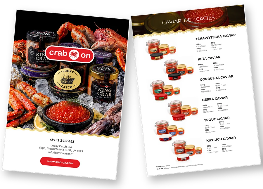 Pages from the LuckyCatch brochure